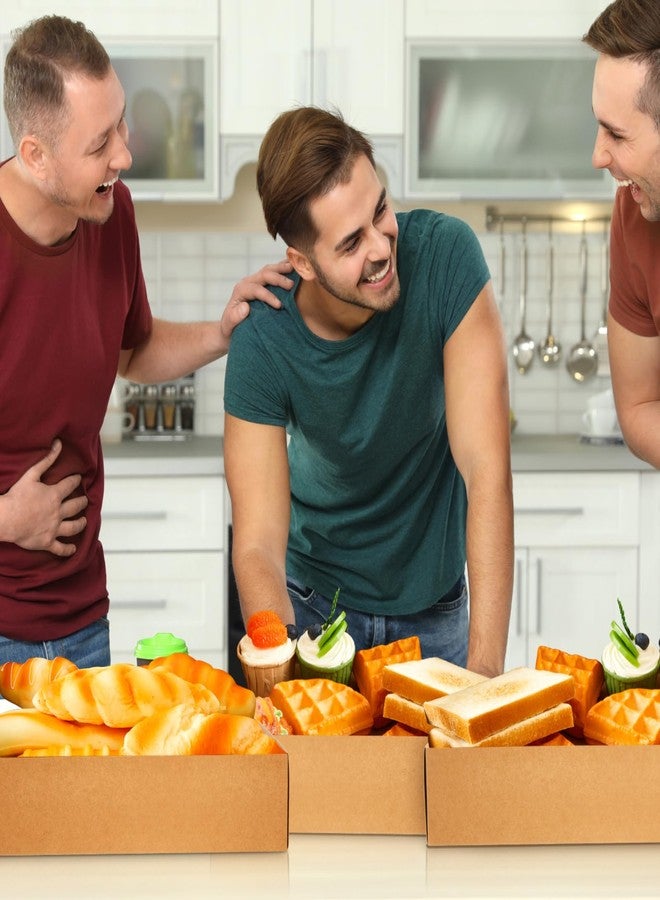 LemonRoad عبوة من 50 صينية بسكويت من ورق الكرافت من ليمون رود، مقاس 13 بوصة × 9 بوصة × 3 بوصة، أطباق تقديم بسكويت متينة للاستخدام مرة واحدة للحفلات، صندوق من الكرتون البني، صينية عرض حلويات، هدايا، عيد الميلاد، حفلات الزفاف والمناسبات - Image 5