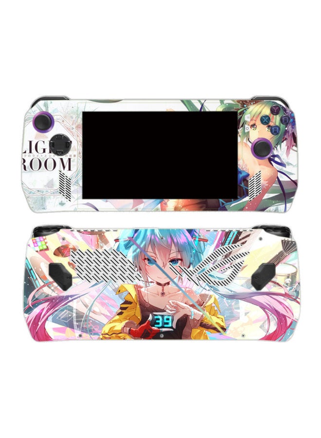 Applicable To Asus ROG Ally Game Handheld Stickers 7-inch Body Protective Film Mario Anime-Color:Lotus Root ROG-0129  - Image 1