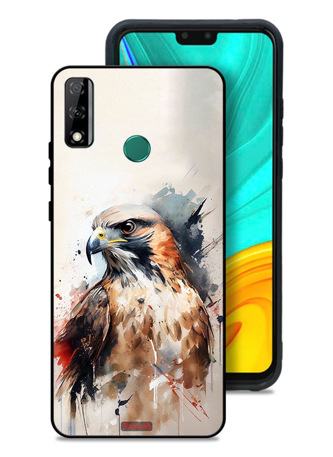 Tolwak - Huawei Y8s Protective Case Cover Eagle Abstract Art - Image 1