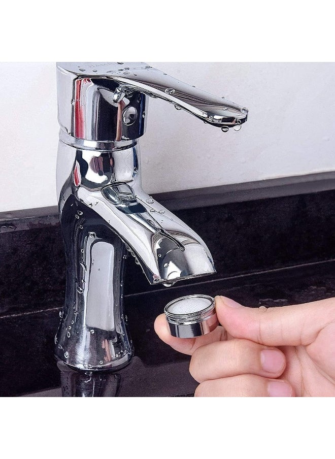 ECVV - 8 PCS Faucet Aerator Universal Size Water Tap Aerators Insert Replacement Parts, Water Saving Flow Restrictor Sink Aerators for Bathroom Kitchen - Image 1