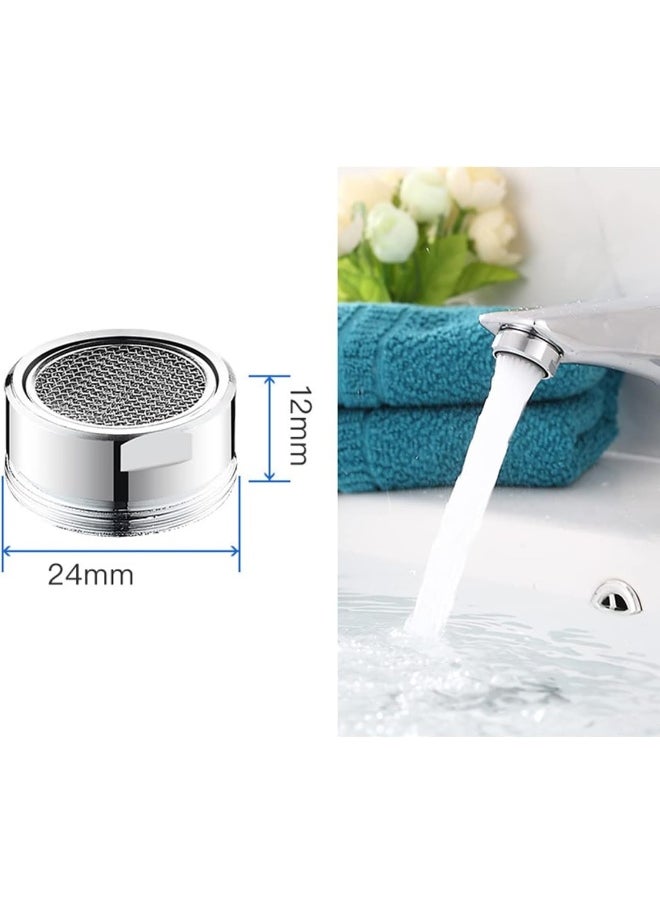 ECVV - 8 PCS Faucet Aerator Universal Size Water Tap Aerators Insert Replacement Parts, Water Saving Flow Restrictor Sink Aerators for Bathroom Kitchen - Image 1
