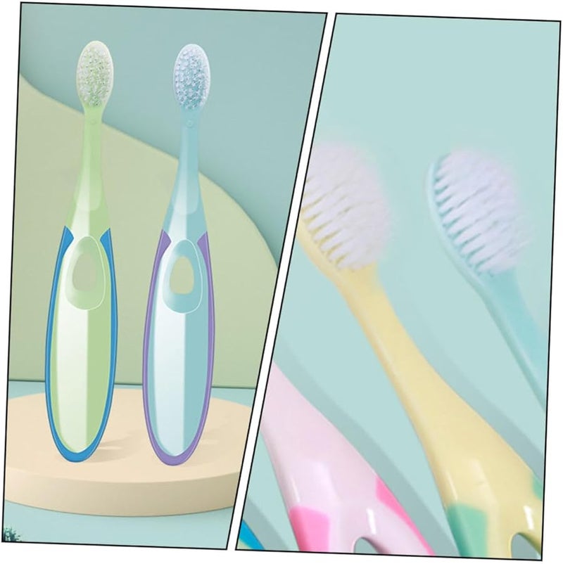 Soft Bristle Toothbrush Set Of 4 For Gentle Gum Care Ergonomic Non Slip Grip Portable - Image 4