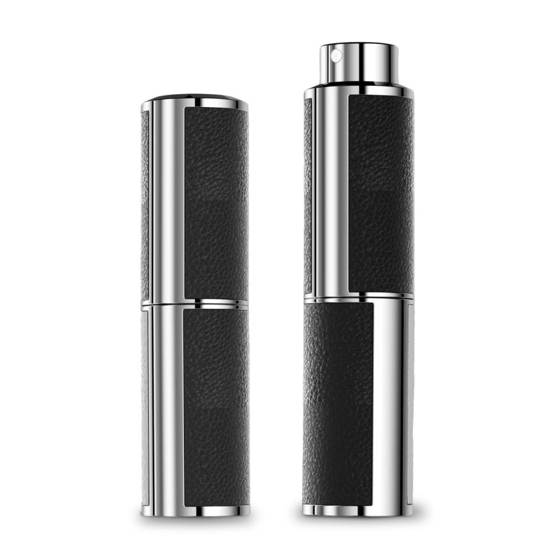 Vitog Refillable Bottle - Filling Perfume Atomizer Cologne Travel Bottle,10ml Luxurious Pocket Perfume Travel Dispenser for Women and Men (Black) 1PCS - Image 1