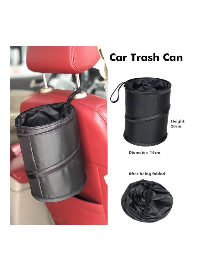 NIBEMINENT Foldable Waterproof Automotive Garbage Bag Black 20.00*1.00*20.00cm  - Image 4