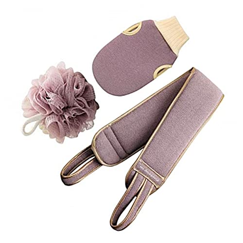 LYDL 3 Pcs Bath Loofah deep exfoliating Gloves skin Back Scrubber Ball sponge for shower body bathing by women men baby - Image 1
