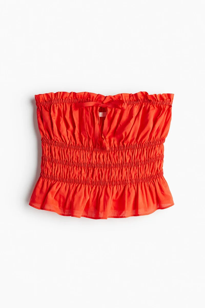 H&M Smocked Bandeau Top