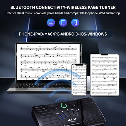 JOYO Wireless Page Turner Bluetooth Music Page Turner Pedal for iPad Tablets Android IOS Phones Keyboard Foot Switches Turner (SP-01) - Image 2