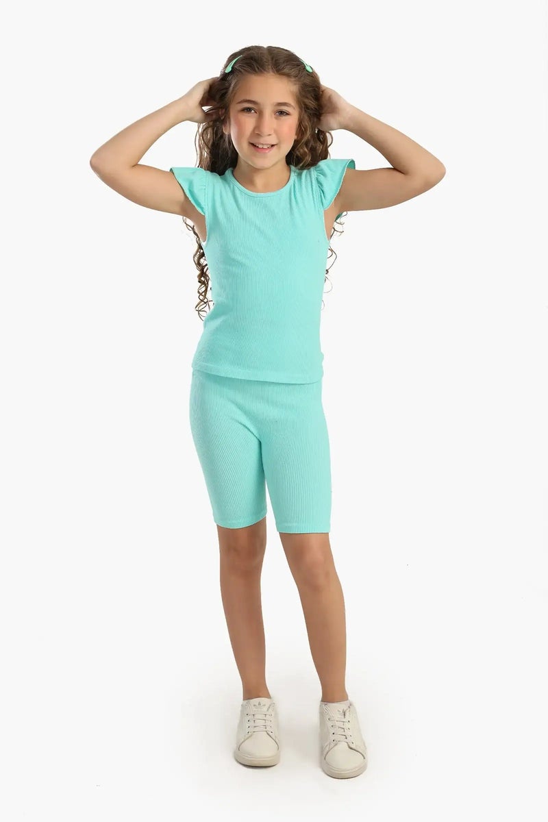 Carina Girly Ribbed Ruffle Top - Image 5