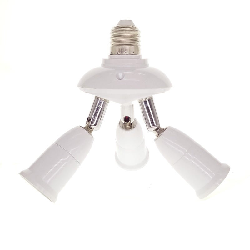 E27 Light Bulb Socket Adapter Splitter to 3 Heads Adjustable Angles for Wide Coverage Indoor Outdoor Use - Image 3