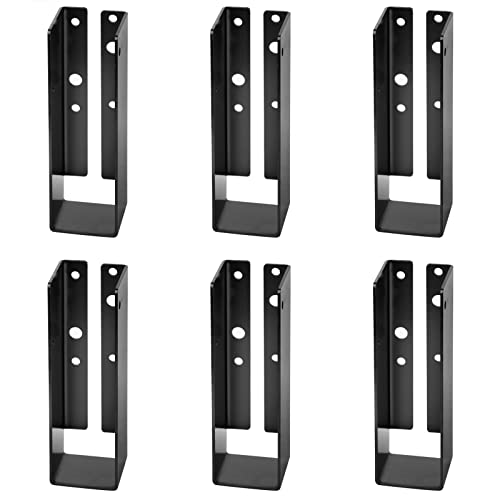 GBGS 6 Pack 2x6 Concealed Joist Hanger,14 Gauge(2 mm),Concealed-Flange Joist Bracket for Floor Deck and Ceiling Joists - Image 1