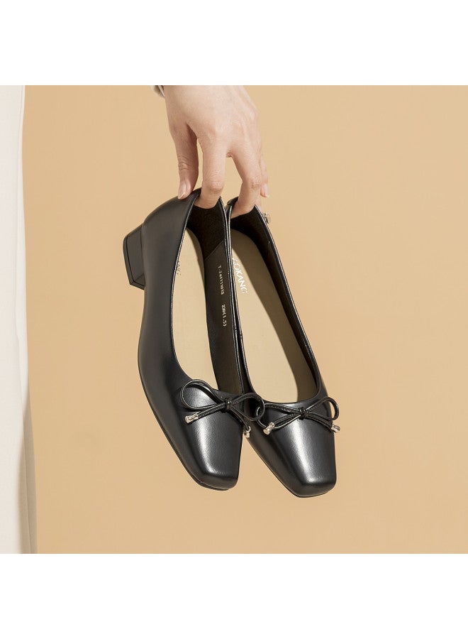 AOKANG Wanwan Style Slip-on Flats】spring Low Heel Comfortable Versatile Simple Elegant Women's Flats - Image 4