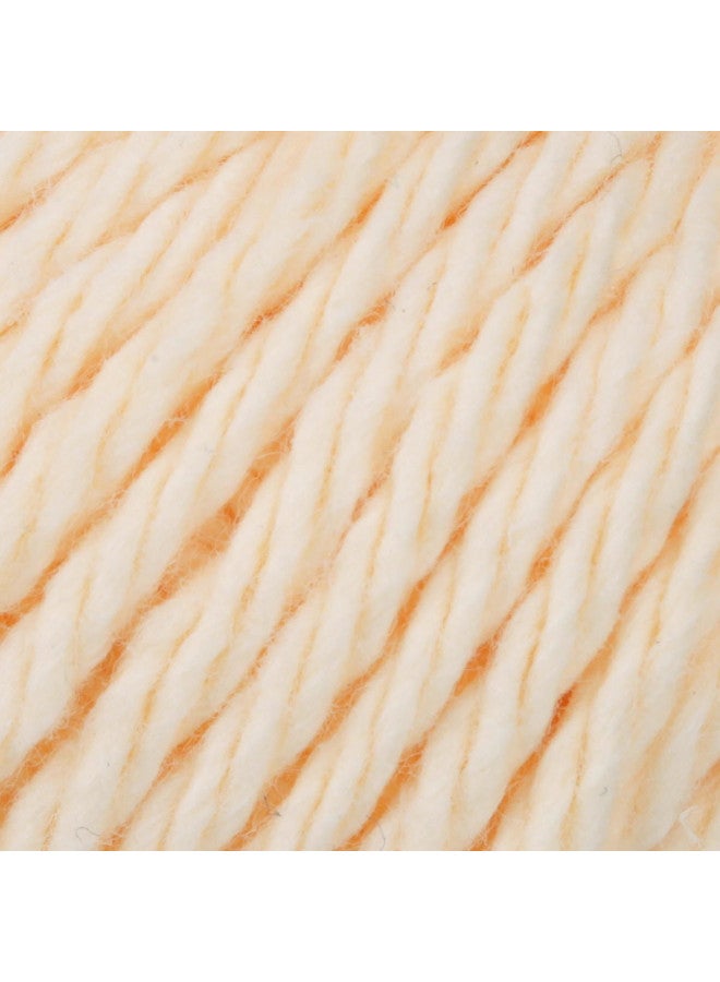 Lily Sugar 'N Cream Super Size Solid Yarn, 4oz, Gauge 4 Medium, 100% Cotton - Cream - Machine Wash & Dry - Image 2