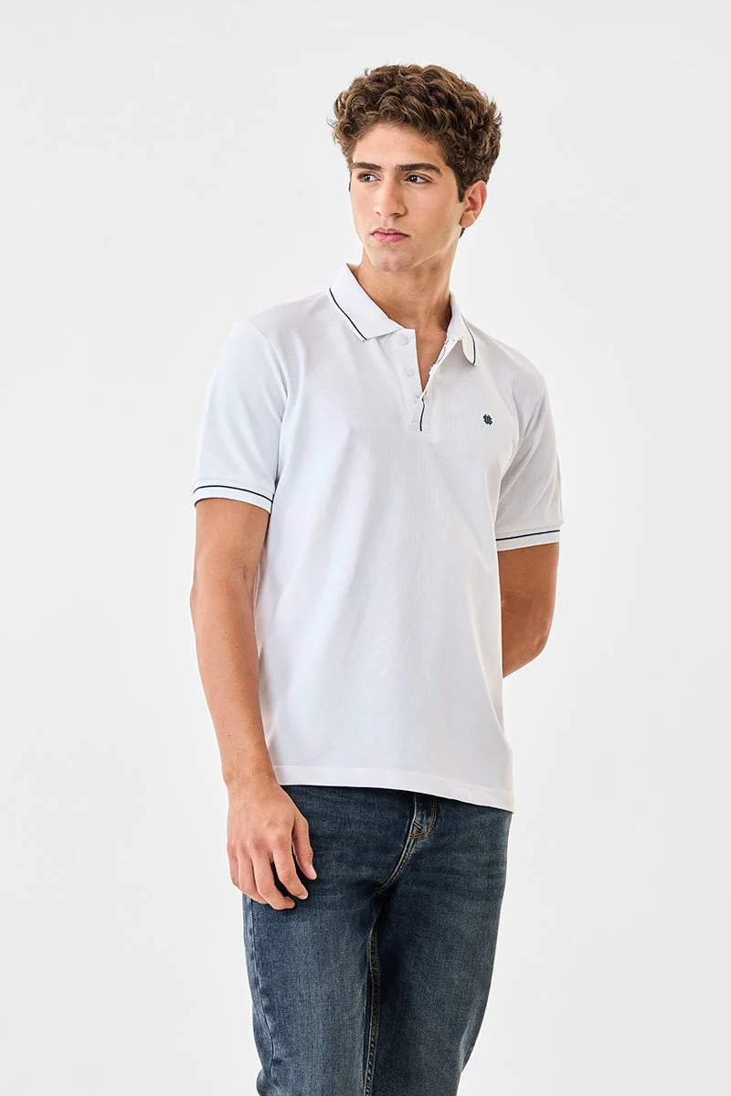 SNITCH تيشيرت بولو بقصة عادية مطاطي