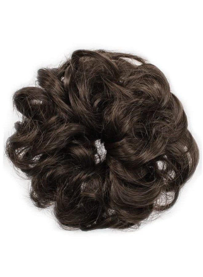 Chanderkash Women Stylish - Juda Hair Buns - Messy Bun Hair Extension - Artificial Fake Donuts Maker Scrunchies - With Elastic Rubber band - Black - 1 Pc - Image 2