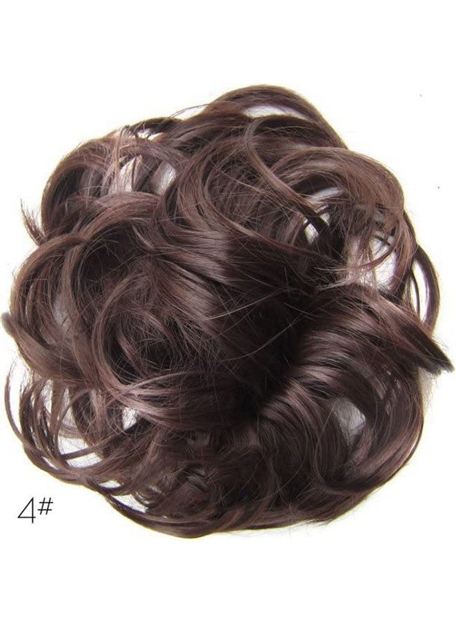 Chanderkash Women Stylish - Juda Hair Buns - Messy Bun Hair Extension - Artificial Fake Donuts Maker Scrunchies - With Elastic Rubber band - Black - 1 Pc - Image 4