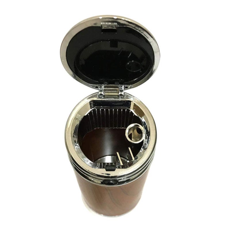 Oshotto Fire Proof Portable Wooden Design Ashtray for Cars|Office|Home - Image 3