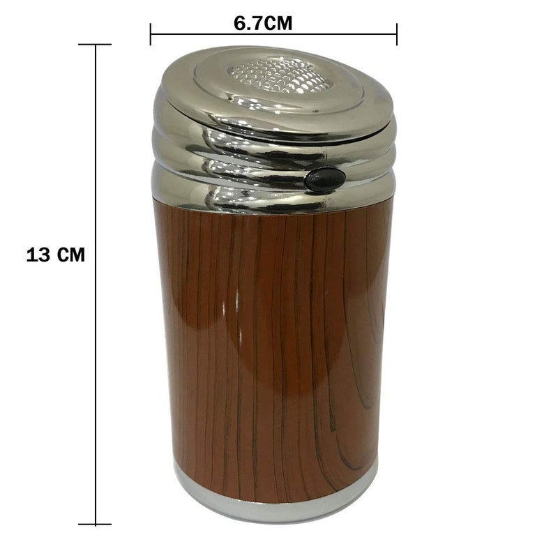 Oshotto Fire Proof Portable Wooden Design Ashtray for Cars|Office|Home - Image 4