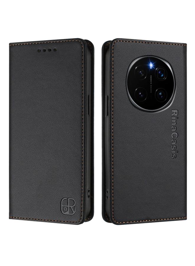 Zaboon Case For Honor Magic7 Pro RC01 Dual-Folded Magnetic Suction RFID Leather Phone Case - Image 2