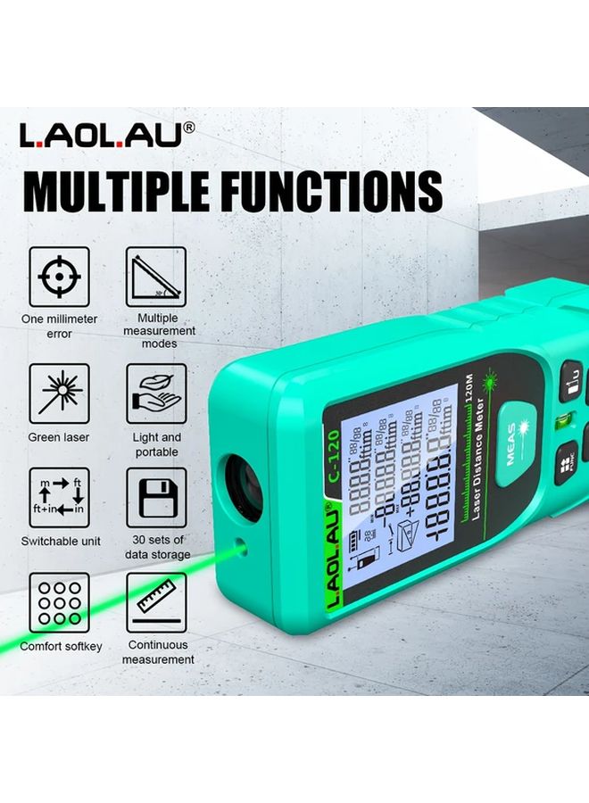 C120 Green Laser Distance Meter High Precision Measurement Tool - Image 5