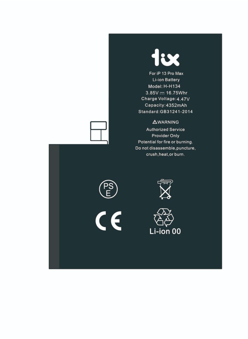 TIX - Battery For iPhone 13 Pro Max With Super Capacity - Image 1