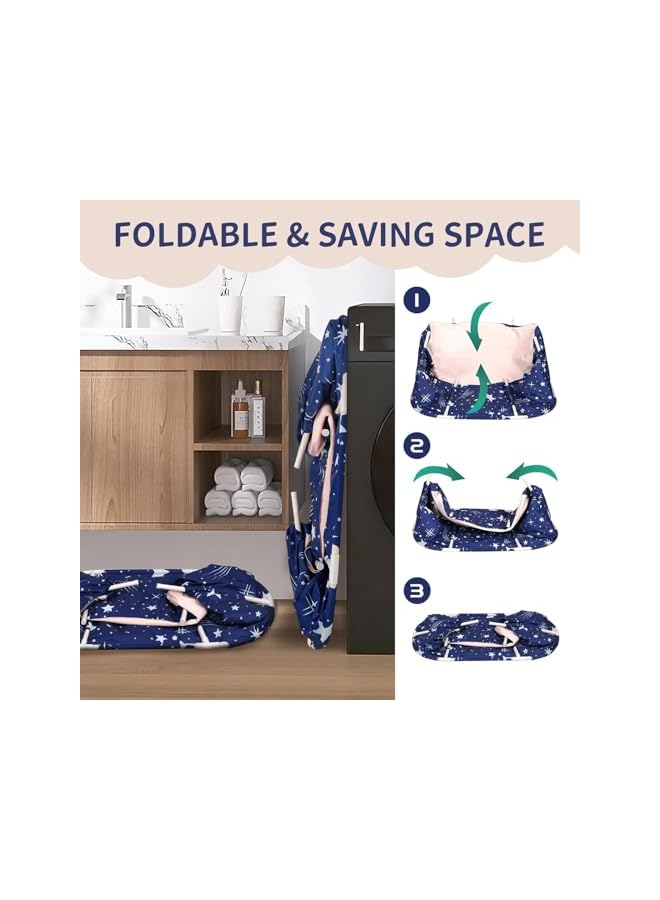 The Bros حوض استحمام قابل للطي، 120×55×50 سم حوض استحمام قائم بذاته للبالغين، دلو استحمام بسعة كبيرة مع صمام تصريف، حوض استحمام قابل للطي مع مسند ظهر، حوض استحمام محمول لمنتجع صحي منزلي، حمام ثلجي، حمام ساخن - Image 3