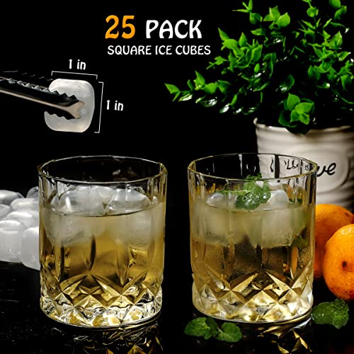 Xgunion Reusable Ice Cube Plastic Ice Cubes 25 Pack White Refreezable IceCubes for Drinks, Whiskey, Vodka or Coffee, Washable Fake Ice Cubes Chill Drinks Without Diluting &Melting - Image 3