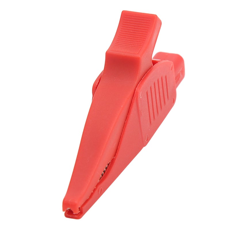 Electric Clip Brass Current Insulation PA Cover 4mm/0.2in Tail Safety Type Electric Test Clip for Car Battery 32A/1000VRed - Image 4