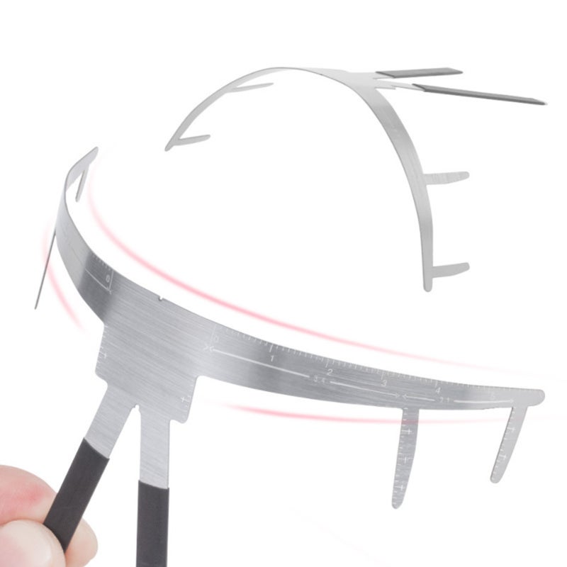 1pc Eyebrow Ruler Stainless Steel Eyebrow Tattoo Guide Ruler Permanent Makeup Measure Eyebrow Grooming Shaper Eyebrow Tattooing Tool Makeup Ruler Reusable - Image 5