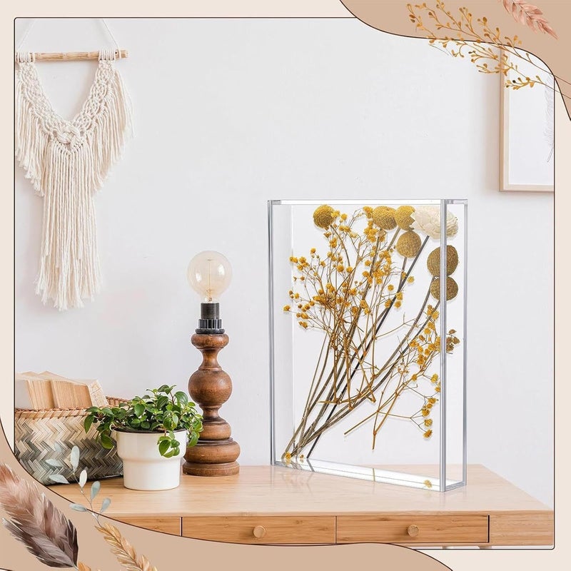 Clear Memory Box - Picture Frame Display | Clear Picture Frame Display Storage Box For Photos Tickets Postcards Souvenirs Specimens Tabletop Holder For Home Office Decor - Image 4