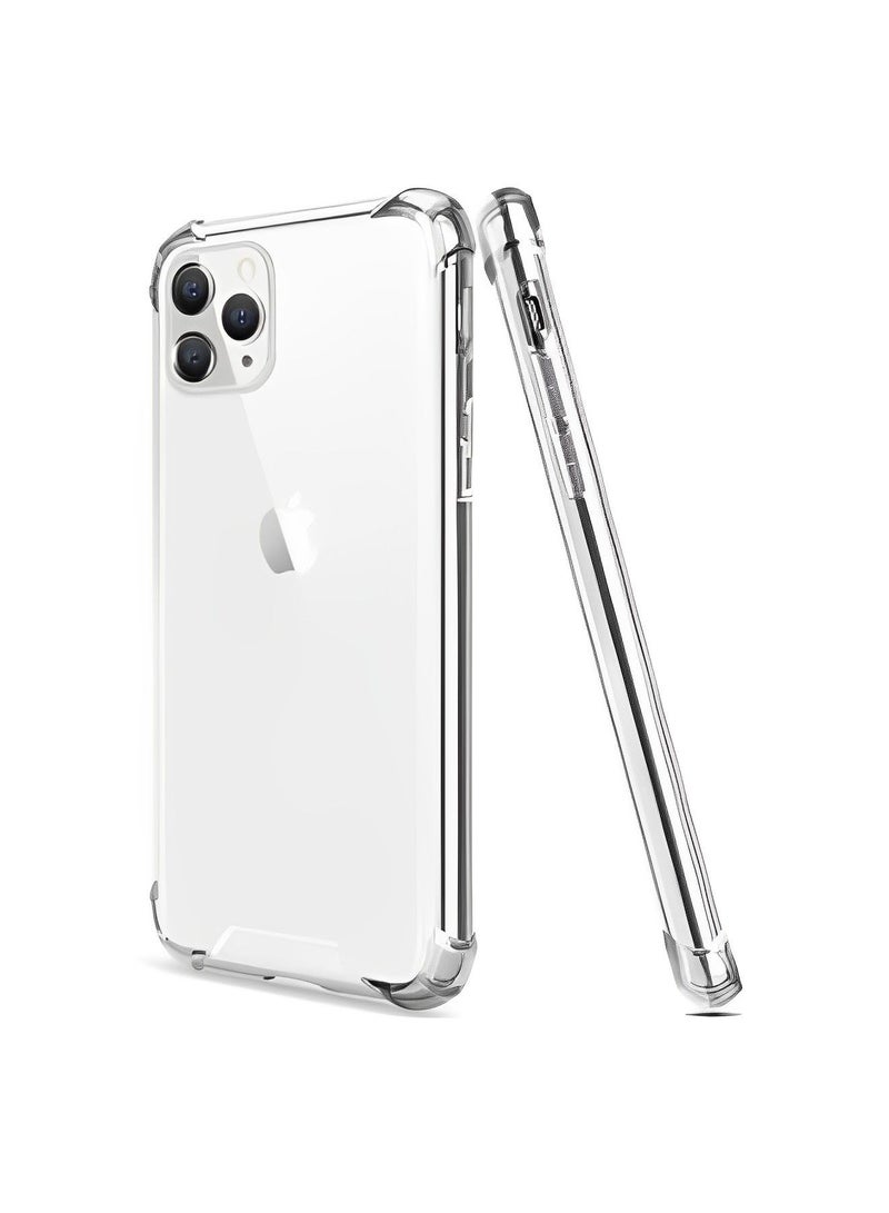 vesus Transparent Shockproof Bumper Case for iPhone 13 Pro Max Slim Fit Soft TPU Back Cover - Image 1