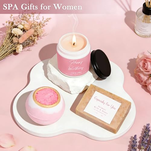 oolevassy Gifts for Her, Birthday Gifts for Women, Happy Birthday Gift Set for Sister, Unique Gift Baskets for Mom, Funny Gift Ideas, Gift Box for Wife Best Friends Daughter Coworkers Aunt Teacher(Pink) - Image 5