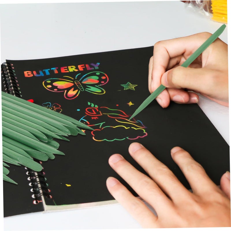 100 حزمة أقلام ستايلوس للخدش للرسم أدوات وفنون DIY والعصي - Image 4