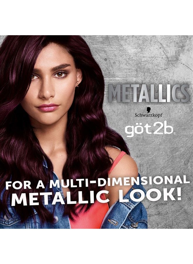 Got2b Schwarzkopf Got2b Metallics Permanent Hair Color, M49 Smoky Violet - Image 2