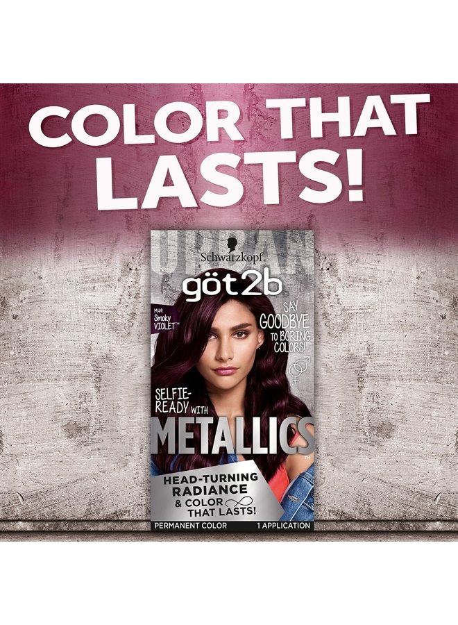 Got2b Schwarzkopf Got2b Metallics Permanent Hair Color, M49 Smoky Violet - Image 3
