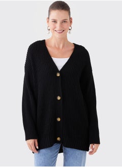 V-Neck Knitted Cardigan