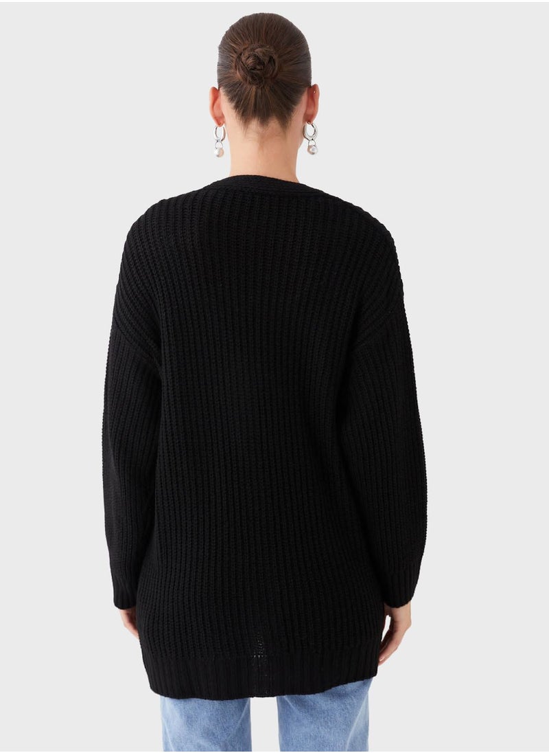 LC WAIKIKI - V-Neck Knitted Cardigan - Image 1