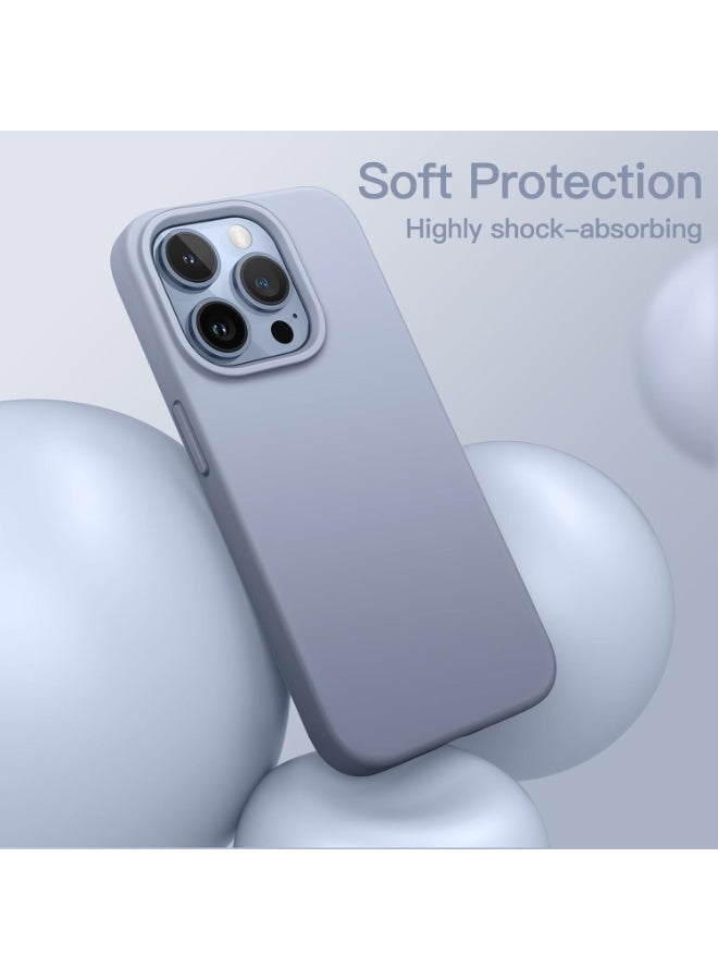 YoYoTech iPhone 13 Pro Max Liquid Silicon Case Slim-Soft Shockproof Protective with Microfiber Lining iPhone 13 Pro Max 6.7-inch 2021 Silicon Case - Sierra Blue - Image 3