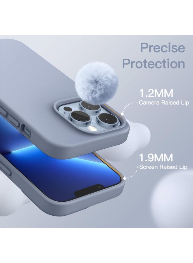YoYoTech iPhone 13 Pro Max Liquid Silicon Case Slim-Soft Shockproof Protective with Microfiber Lining iPhone 13 Pro Max 6.7-inch 2021 Silicon Case - Sierra Blue - Image 2