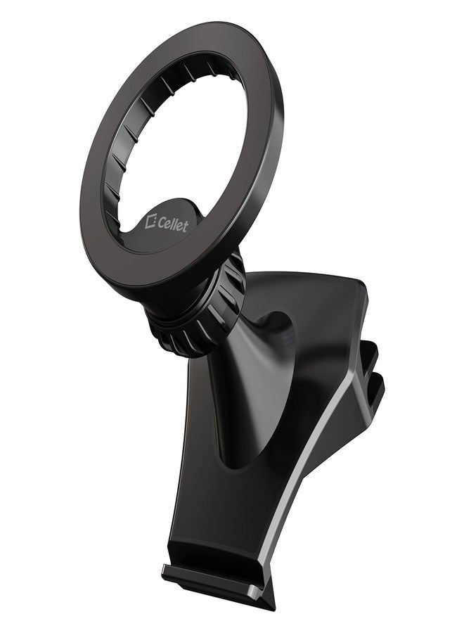 cellet حامل هاتف مغناطيسي لتكييف الهواء من سيلت لتيسلا موديل 3 وموديل Y - حامل سيارة دوار 360° بدون قاعدة مع حلقة معدنية قوية إضافية - متوافق مع آيفون 16/15/14/13 وسامسونج جالاكسي S25/S24 - Image 1