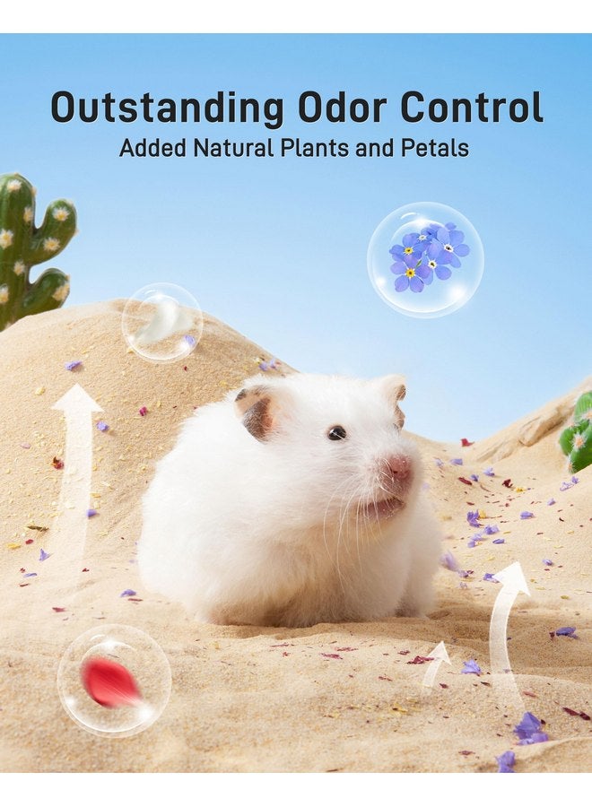 BUCATSTATE Hamster Sand, No-Dust 6.6LB Chinchilla Dust Bath with Pour Spout, 100% Natural Desert Bathing Sand for Syrian Hamster Gerbil Rat Mice Small Animals (Flower Smell) - Image 4