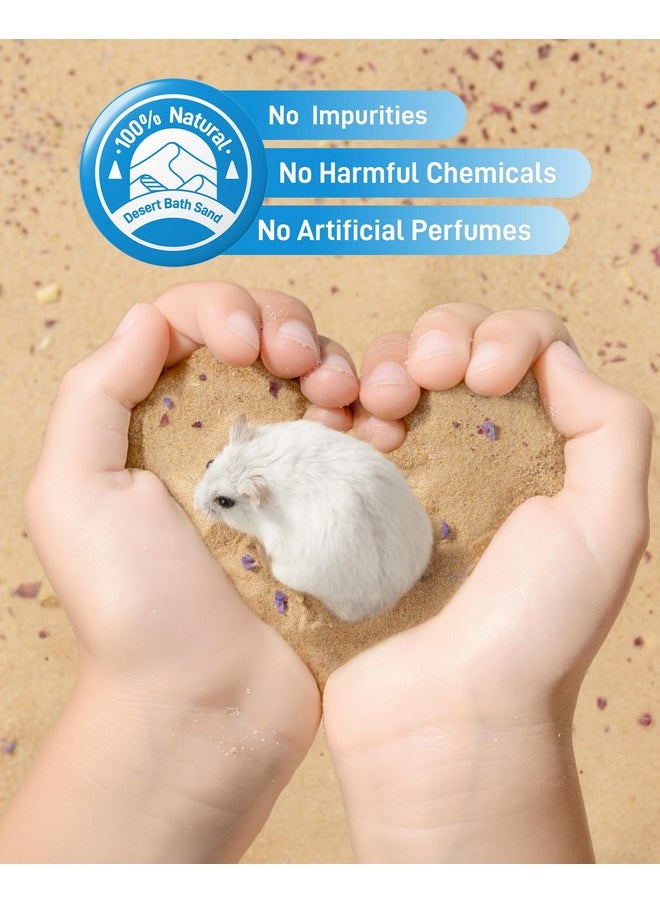 BUCATSTATE Hamster Sand, No-Dust 6.6LB Chinchilla Dust Bath with Pour Spout, 100% Natural Desert Bathing Sand for Syrian Hamster Gerbil Rat Mice Small Animals (Flower Smell) - pzsku/Z6068781EF6B97FA07534Z/45/_/1737032007/b280ff74-4684-468c-96f3-85868bd9f29b