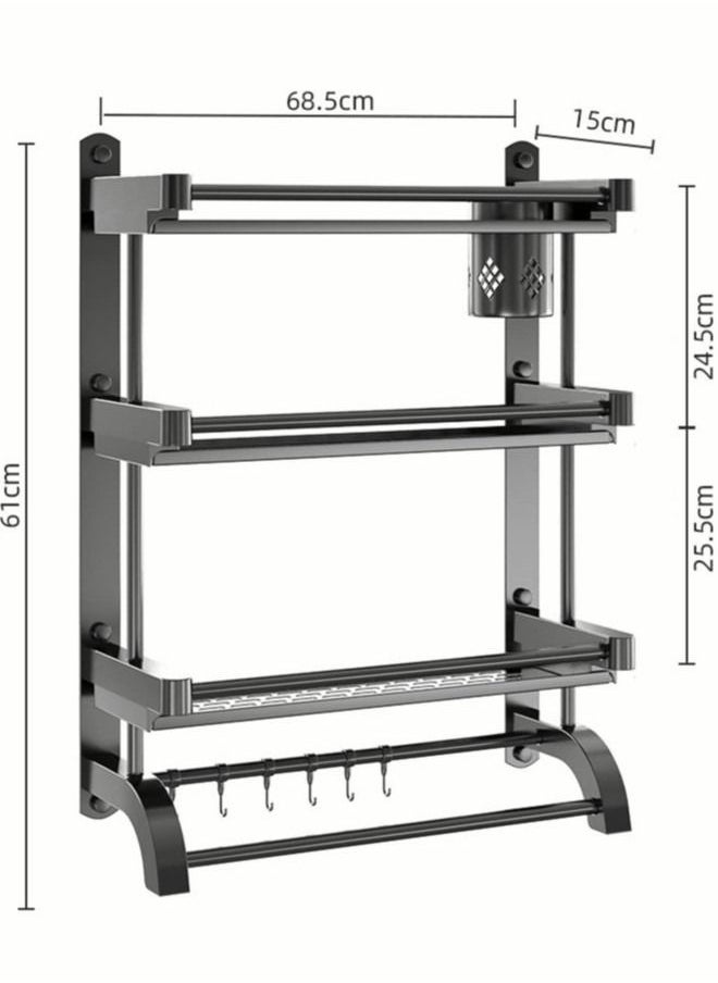 Bathroom Organizer Shelf with Towel Bar Bathtub Accessories Wall Shelf with Brush Holder 3 Tier Bath Towel Rack Storage Organizer Shelf for Bathroom Kitchen Toilet - pzsku/Z606888DE92555A97BAACZ/45/_/1679039284/0099ea63-7013-4ba3-8e9e-000392a46dd5