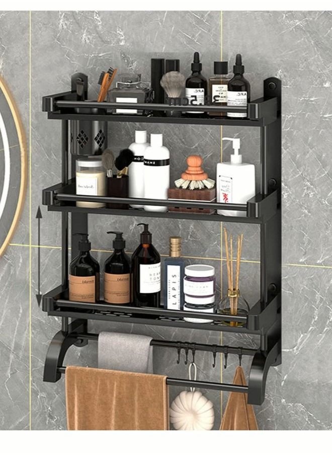 Bathroom Organizer Shelf with Towel Bar Bathtub Accessories Wall Shelf with Brush Holder 3 Tier Bath Towel Rack Storage Organizer Shelf for Bathroom Kitchen Toilet - pzsku/Z606888DE92555A97BAACZ/45/_/1679039284/43db1a13-2228-4066-a164-7f6086d15537