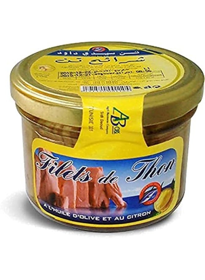 SIDI DAOUD Tuna Fillet in Olive Oil | 190g | Canned Solid Tuna Filet premium quality