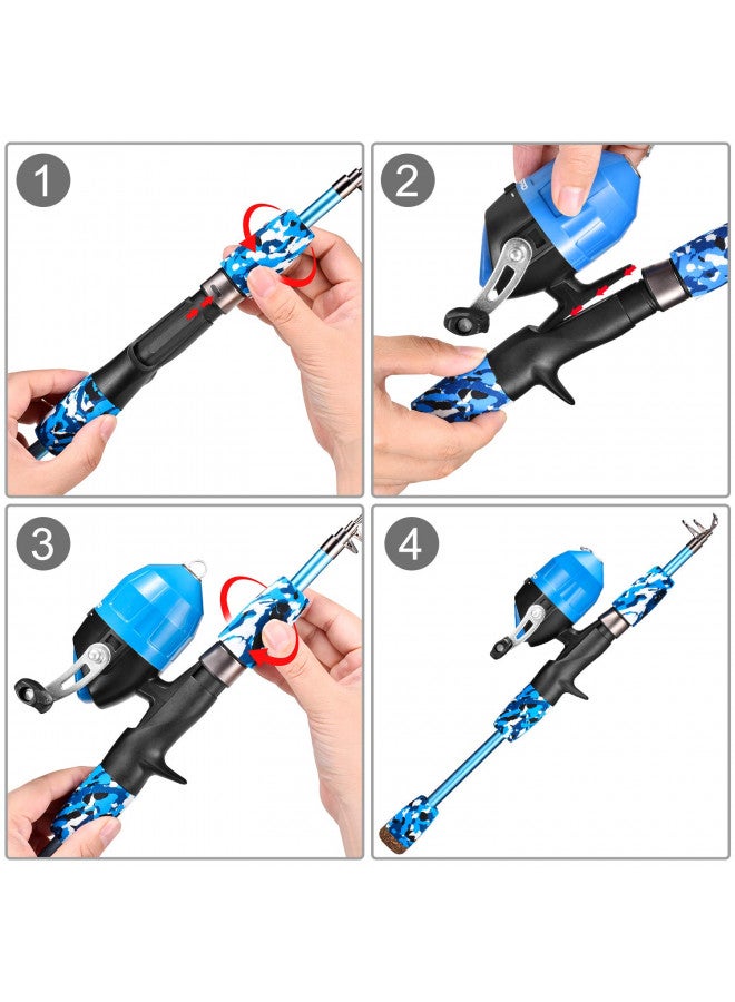 ODDSPRO Kids Fishing Pole - Kids Fishing Starter Kit - with Tackle Box, Reel, Practice Plug, Beginner's Guide and Travel Bag for Boys, Girls - Image 4