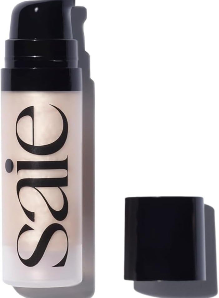 سايي ساي ميني جلووي سوبر جل خفيف الميزات - مضيء + برايمر مكياج للبشرة المتألقة - غني بفيتامين سي + زيت سكوالان المرطب - يمكن استخدامه بمفرده أو تحت المكياج - ستار جلو (0.5 أوقية) - Image 1