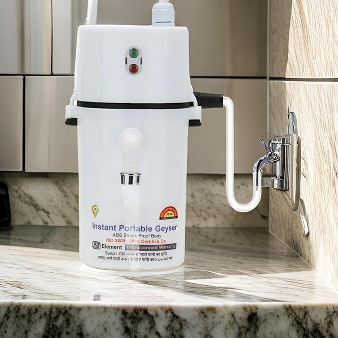 Drumstone 𝐖𝐢𝐧𝐭𝐞𝐫 𝐎𝐟𝐟𝐞𝐫 𝟏𝟐 𝐘𝐞𝐚𝐫𝐬 𝐖𝐚𝐫𝐫𝐚𝐧𝐭𝐲 Auto Cut Off Portable Instant Water Heater/Geyser for Kitchen, Bathroom, Office, Restaurants, Labs, Clinics, Saloon, Beauty Parlor - Image 2