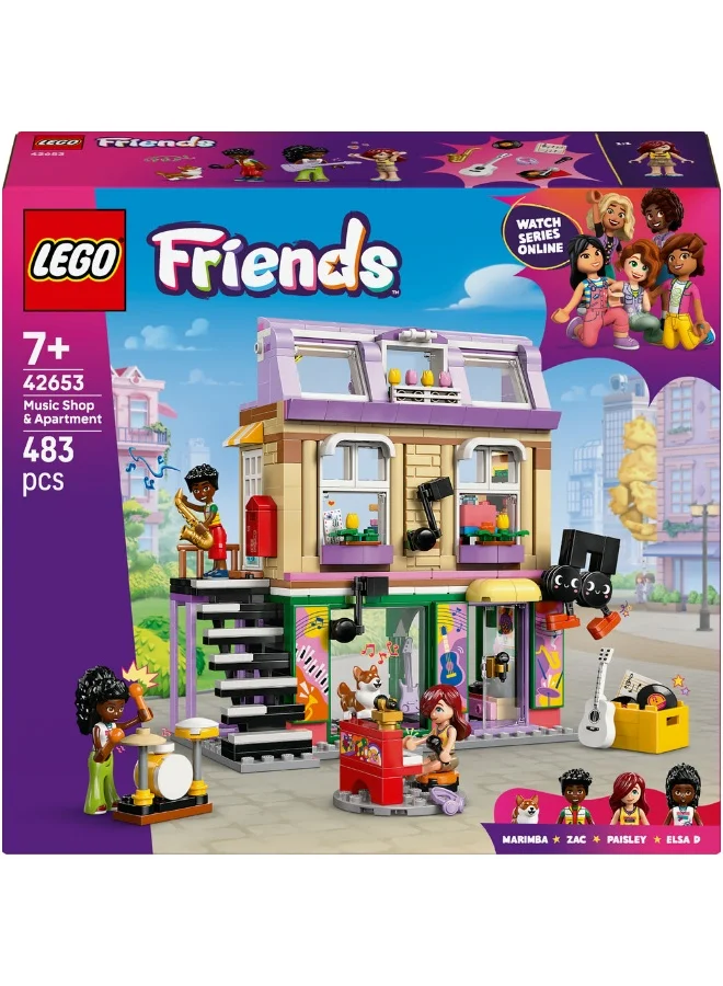 LEGO Lego Friends Music Shop & Apartment 42653 (483) Pieces