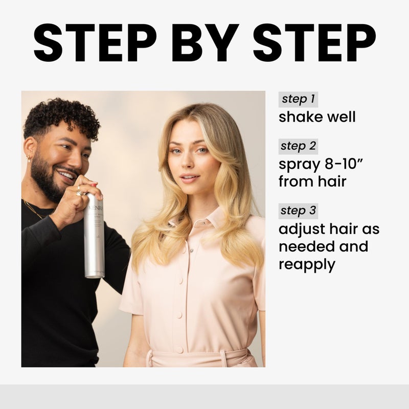 Kenra Professional Perfect Medium Spray 13 50% | Provides Styling Control Without Stiffness | Medium Hold | Fast-Drying Formulation | High Shine Finish | All Hair Types | Travel 1.5 oz - Image 4