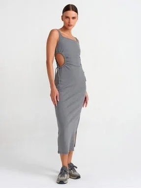 ديلفين Side Cutout Midi Dress